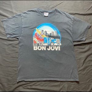 Vintage Band Tour T Shirt Bon Jovi Sz Large